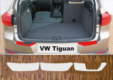 Lackschutzfolie Ladekantenschutz transparent 150 µm für VW Tiguan 1  2007 - 2016
